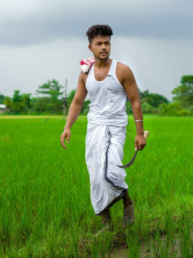 Farmer Photoshoot pose for boy